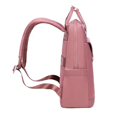 Elegancki plecak różowy damski miejski na laptop modny na studia do pracy