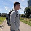 Plecak szkolny, do pracy szary, na laptopa 15,6" z USB dla chłopaków/dziewczyn nowoczesny Wowbag BK91103 grey