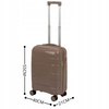 Walizka kabinowa na kółkach beżowa – stylowa, podróżna, lekka i praktyczna do samolotu Wowbag 6910 S champagne