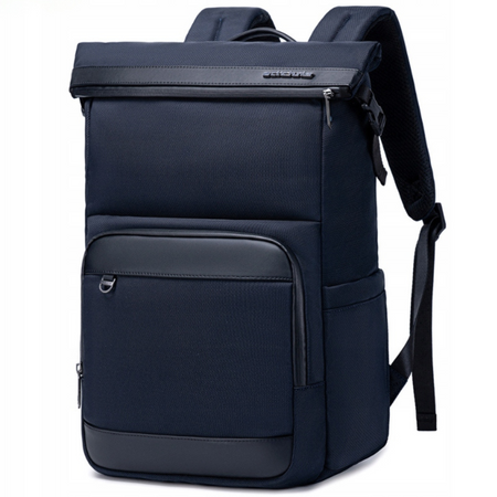 Niebieski plecak miejski biznesowy, 18 l, wodoodporny, na laptop 15,6", podróżny i codzienny. Arctic Hunter B00684 Blue.