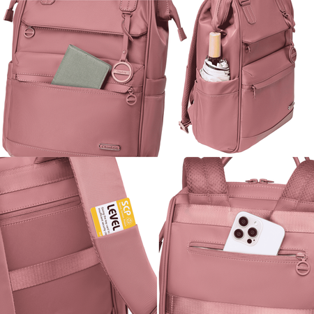 Plecak damski miejski beżowy modny dla dziewczyny do pracy na studia na codzień CHANTRIA CB0788khaki