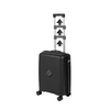 Walizka mała do samolotu czarna na kółkach, trwała i stylowa walizka podróżna z PP , pojemna 41 L Wowbag 7900 S black
