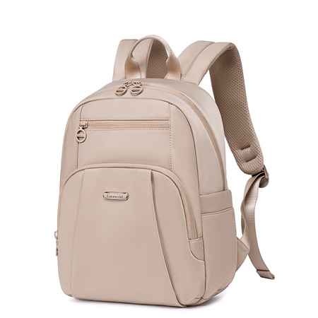 Beżowy plecak miejski damski, na iPada 10,9", wodoodporny, 9,3 l. Na studia i co dzień. CHANTRIA CB770khaki.