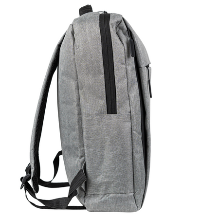 Plecak miejski szary materiałowy lekki do szkoły i na studia dla dziewczyn i chłopaków HN212701 grey