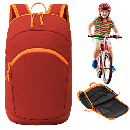 Mały czerwony plecak lekki sportowy – idealny na rower, spacer, wodę, klucze i telefon VIO XY092017 red