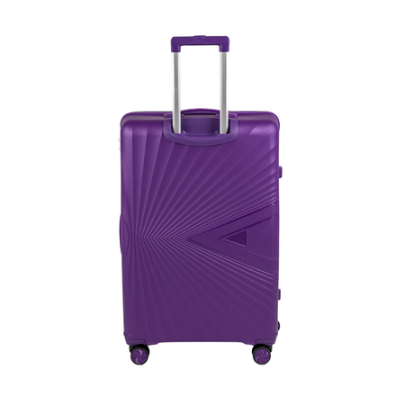 Walizka do samolotu średnia fioletowa lekka walizka podróżna na kółkach modna i wytrzymała 65L Wowbag 7905 M purple