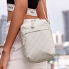 Saszetka damska biała na ramię wodoodporna torba na telefon miejska stylowa praktyczna 3,2 L Super Five FXB697White