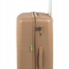 Duża walizka beżowa podróżna na kółkach lekka i wytrzymała walizka do samolotu 100L Wowbag 7905 L champagne