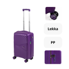 Walizka mała na kółkach fioletowa – stylowa, wytrzymała, elegancka i lekka do samolotu Wowbag 7905 S purple