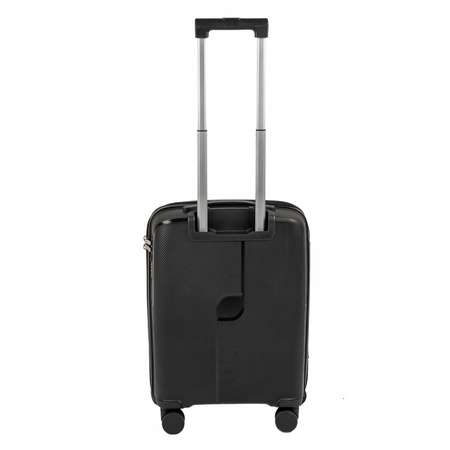 Walizka na kółkach czarna kabinowa – mała, elegancka, podróżna i praktyczna do samolotu Wowbag 7918 S black