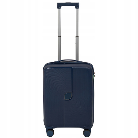 Walizka kabinowa ciemnoniebieska – mała, podróżna, elegancka, na kółkach i praktyczna Wowbag 7918 S dark blue