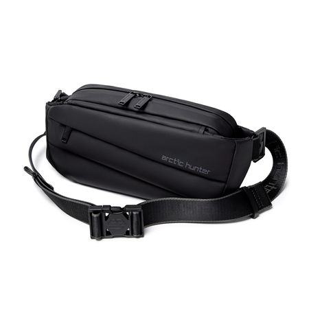 Saszetka nerka męska czarna na ramię wodoodporna miejska stylowa praktyczna nowoczesna 2,8 L Arctic Hunter YB00029Black