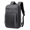 Plecak miejski męski szary na laptop 15,6" na co dzień do pracy do samolotu