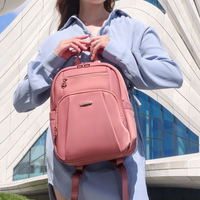 Plecak miejski damski różowy, 9,3 l. Wodoodporny i elegancki, na iPada 10,9". Na studia i co dzień. CHANTRIA CB770rose.