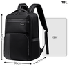 Plecak miejski czarny elegancki do pracy nowoczesny pojemny na laptopa 15,6" Arctic Hunter B00808 black