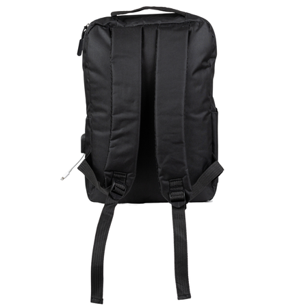 Plecak szkolny czarny materiałowy dla dziewczyn i chłopaków HN212701 black