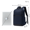 Plecak miejski niebieski, biznesowy i wodoodporny, na laptop, 15 l, wygodny i elegancki. Arctic Hunter B00670 Blue.