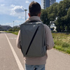 Plecak szkolny młodzieżowy szary z USB, pojemny, na laptop, do szkoły, studiów, pracy i wycieczek Wowbag BK91109 grey
