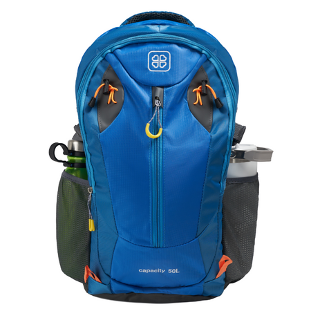 Plecak turystyczny niebieski podróżny trekkingowy wodoodporny wytrzymały