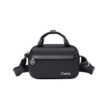 Torebka damska na ramię czarna mini elegancka 1,3 l modna na co dzień i wyjątkowe okazje. CHANTARIA CB771 Black.