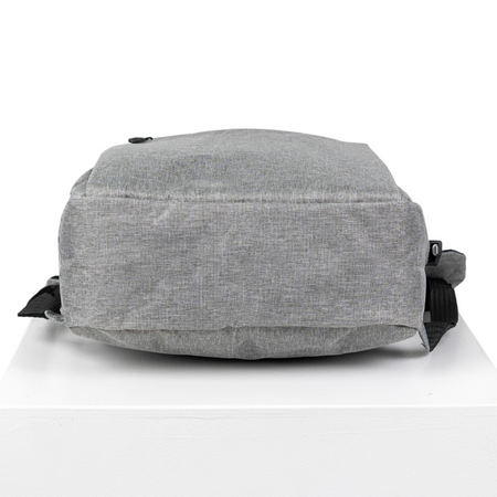 Plecak miejski szary materiałowy lekki do szkoły i na studia dla dziewczyn i chłopaków HN212701 grey