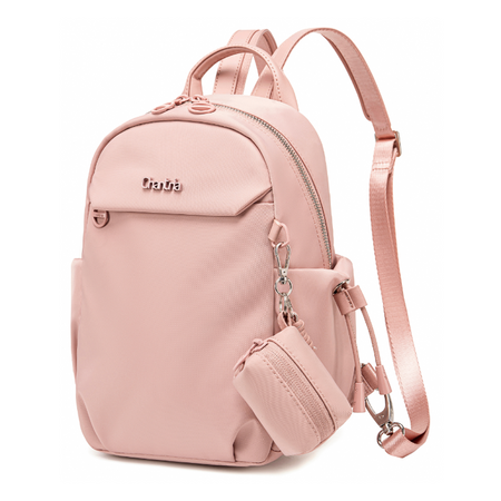 Plecak damski na tablet miejski smart mini pudrowy na lato delikatny z etui