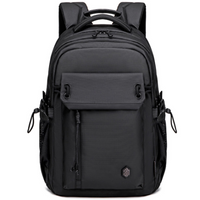 Czarny plecak miejski młodzieżowy, 25 l, wodoodporny, na laptopa 15,6", stylowy, na co dzień. Arctic Hunter B00531Black.