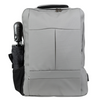 Plecak szkolny, do pracy szary, na laptopa 15,6" z USB dla chłopaków/dziewczyn nowoczesny VIO BK91103 grey