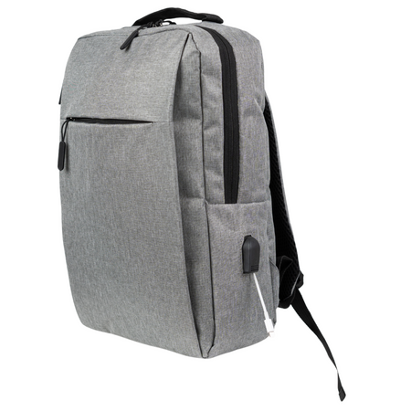 Plecak miejski szary materiałowy lekki do szkoły i na studia dla dziewczyn i chłopaków HN212701 grey