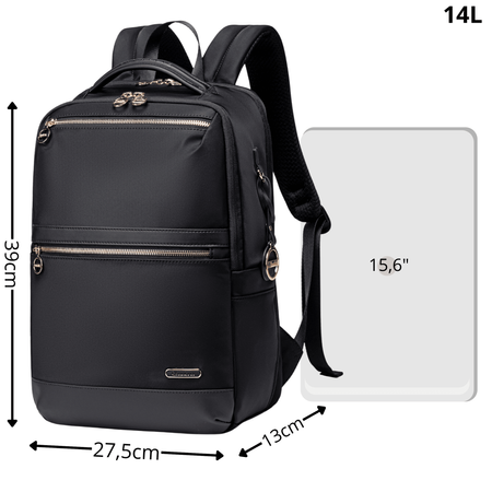 Plecak damski miejski czarny na studia do pracy dla dziewczyny stylowy CHANTRIA CB00766 black