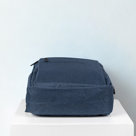 Plecak młodzieżowy nowoczesny szkolny niebieski na laptopa 15,6" z USB HN212701 blue