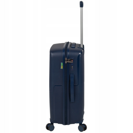 Walizka podróżna ciemnoniebieska duża na kółkach – lekka, wytrzymała i elegancka do samolotu Wowbag 7918L dark blue