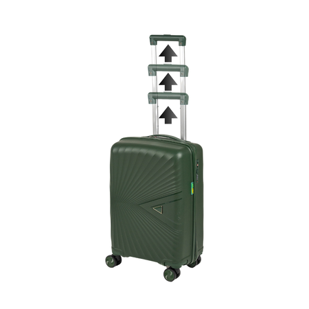 Walizka mała do samolotu ciemnozielona – elegancka, trwała, lekka i funkcjonalna podróżna Wowbag 7905 S dark green