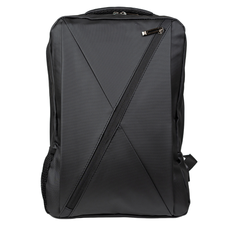 Plecak szkolny czarny  nowoczesny z USB dla chłopaków i dziewczyn - do pracy na studia  VIO BK91109 black