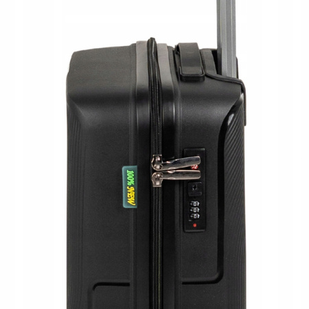 Walizka na kółkach czarna kabinowa – mała, elegancka, podróżna i praktyczna do samolotu Wowbag 7918 S black