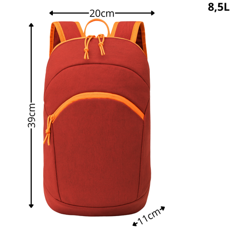 Mały czerwony plecak lekki sportowy – idealny na rower, spacer, wodę, klucze i telefon VIO XY092017 red