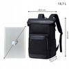 Czarny plecak biznesowy miejski, 18,7 l, wodoodporny, na laptop 15,6", stylowy i pojemny. Arctic Hunter B00684 Black.