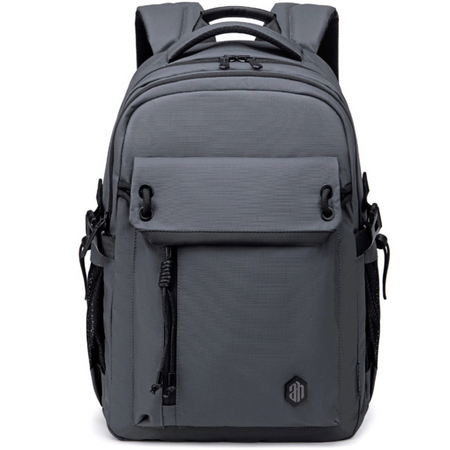 Szary plecak miejski młodzieżowy, na laptop, 25 l, idealny do studiów, na uczelnię i do pracy. Arctic Hunter B00531 Grey.