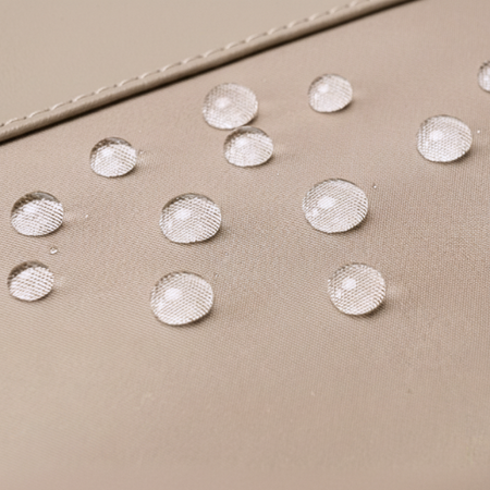 Plecak damski elegancki stylowy beżowy pojemny na laptopa wodoodporny nylon