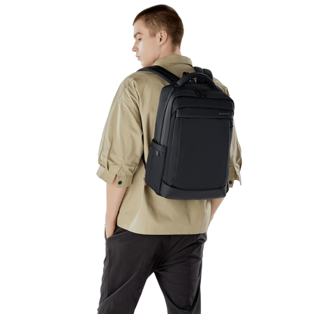 Plecak miejski czarny męski wodoodporny na laptopa 15,6" do pracy Arctic Hunter B00478 black