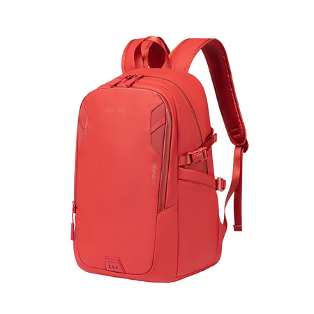 Plecak miejski czerwony, wodoodporny, na laptop. Idealny do pracy, na studia i w podróże. 22 l. SUPER FIVE FB700 Red