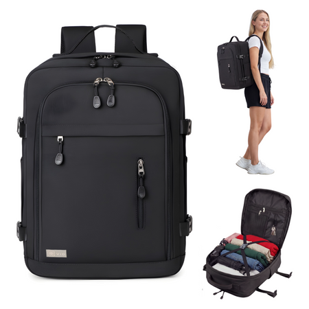 Plecak podróżny kabinowy free carry on 40X30X20 czarny Ryanair WIZZAIR