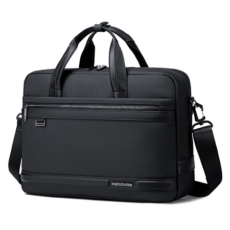 Torba na ramię czarna na laptop 15,6 na A4 9L biznesowa do pracy na studia