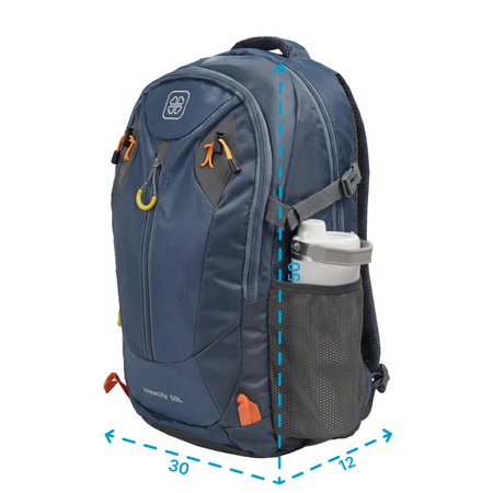 Plecak trekkingowy granatowy wyprawowy w góry wytrzymały lekki pojemny 50 L