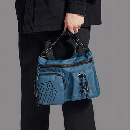 Torebka listonoszka niebieska modna elegancka wodoodporna na ramię miejska stylowa uniwersalna Arctic Hunter K00535Blue