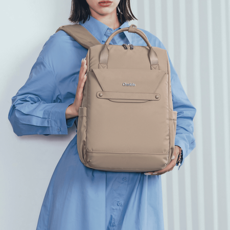 Plecak miejski damski beżowy modny stylowy do pracy dla dziewczyny CHANTRIA CB00628 khaki