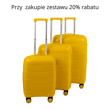 Walizka Wowbag średnia 6910 M yellow