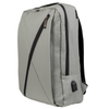 Plecak szkolny młodzieżowy szary z USB, pojemny, na laptop, do szkoły, studiów, pracy i wycieczek Wowbag BK91109 grey