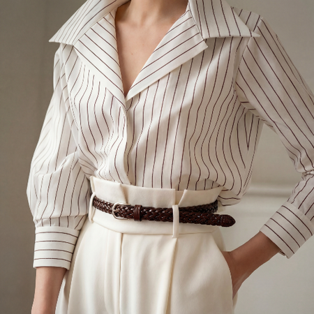 Pasek damski bordowy skórzany cienki do sukienki swetra spódnicy i spodni