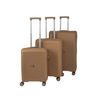 Walizki podróżne beżowe komplet 3 szt. lekki i elegancki zestaw walizek na kółkach Wowbag 7900 champagne